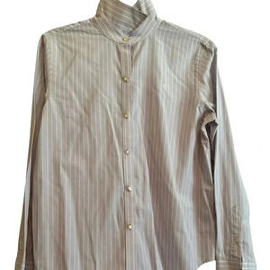 Ralph Lauren lavender and white striped shirt with gorgeous buttons